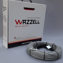 Электрический тёплый пол. Тонкий нагревательный кабель WAZZELL Easyheat 20 Вт/м Для укладки под плитку. (штробы)