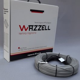 Электрический тёплый пол. Тонкий нагревательный кабель WAZZELL Easyheat 20 Вт/м Для укладки под плитку. (штробы)